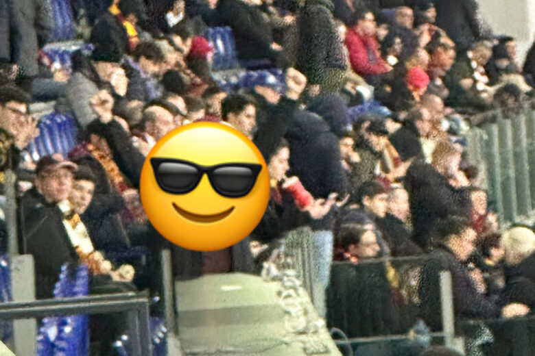 Feyenoorders bij AS Roma - Feyenoord